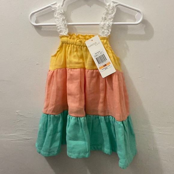 NWT Curious by Peek baby girls dress size 12M - Picture 1 of 3